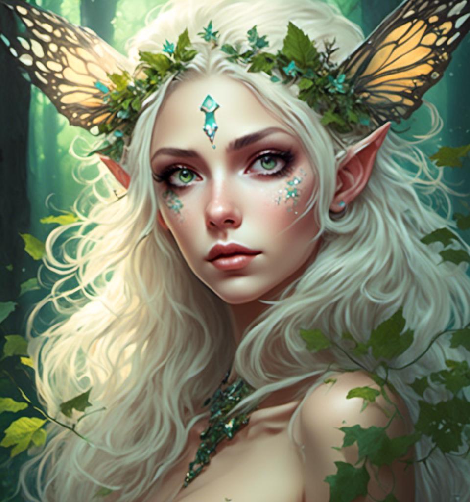 Platinum Blonde Forest Fairy