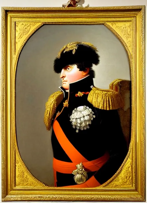 Grandiose Epic Portrait Of Napoleon Bonaparte French Stable