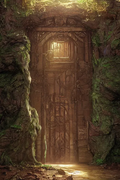 A Giant Gate To Another World Within A Lovecraft Stable Diffusion