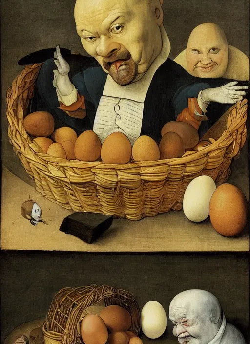 Carton Of Gregs Eggs With Silly Round Humpty Dumpty Stable Diffusion