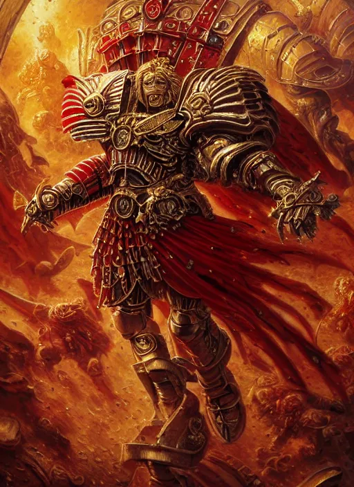 Sanguinius Primarch Of The Blood Angels Golden Armor Stable