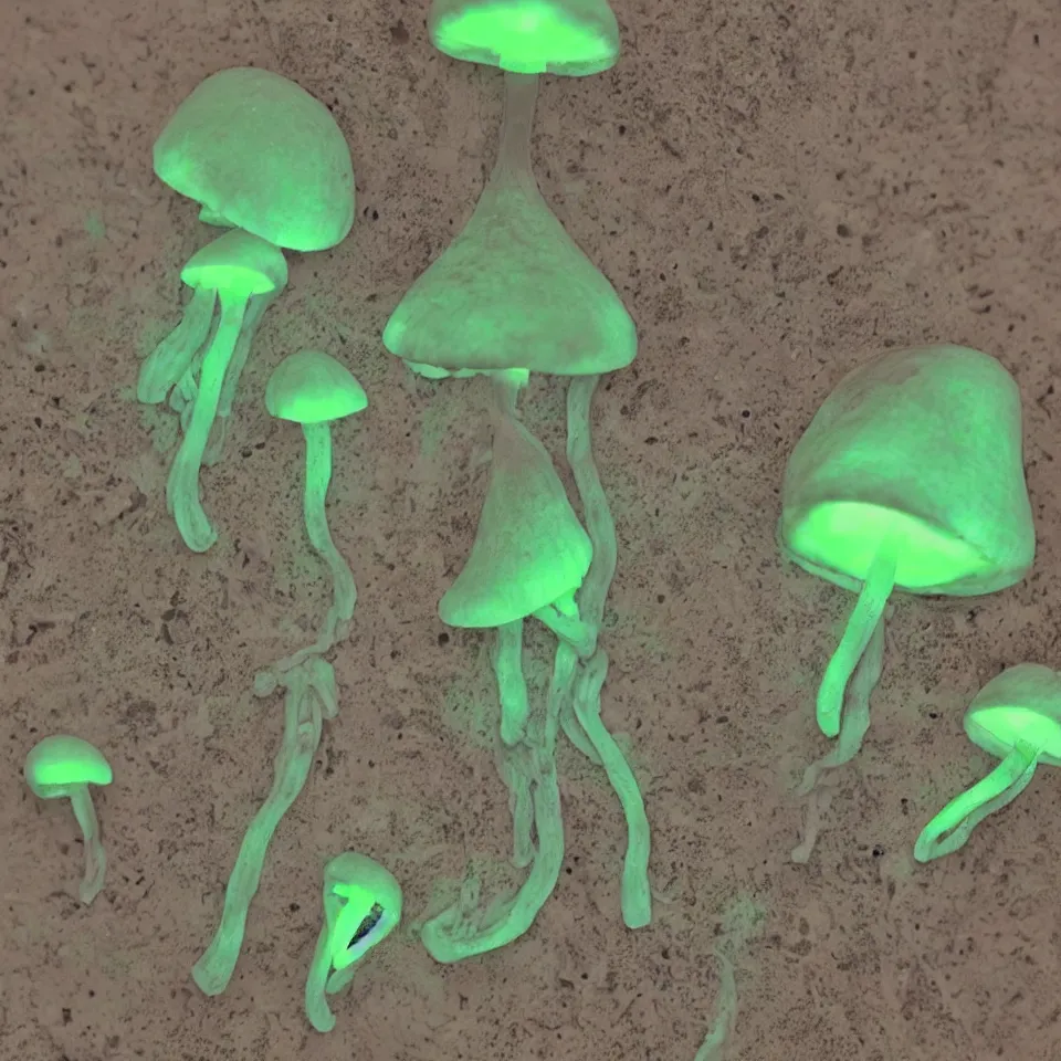 A Rancid Bioluminescent Mushroom With Veins Stable Diffusion OpenArt