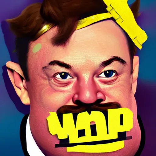 A Portrait Of Elon Musk Dressed Up As Wario High Stable Diffusion