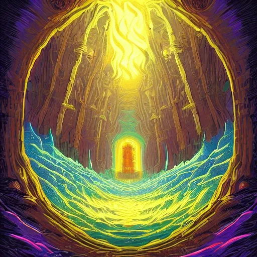 Portal To The Netherworld In The Style Of Dan Mumford Stable