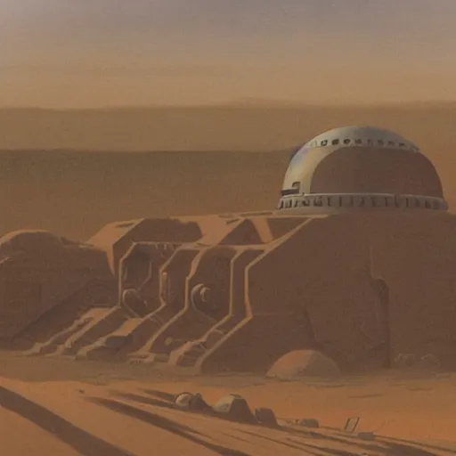 Post Apocalyptic Tatooine Artwork By Ralph Mcquarrie Stable