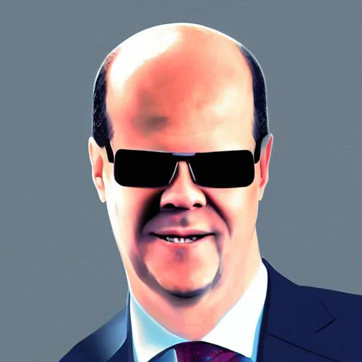 Olaf Scholz With Cool Sunglasses Digital Art Stable Diffusion Openart