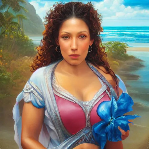 Portrait Of An Puerto Rican Woman From Puerto Stable