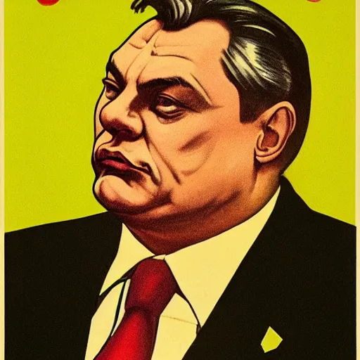 Portrait Of Leader Of Fascist Hungary Viktor Orban Stable Diffusion