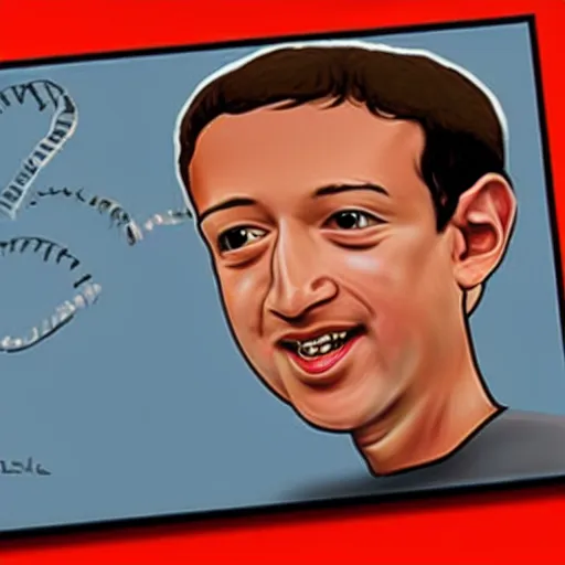 A Caricature Of Mark Zuckerberg Drawn By Mahesh Stable Diffusion