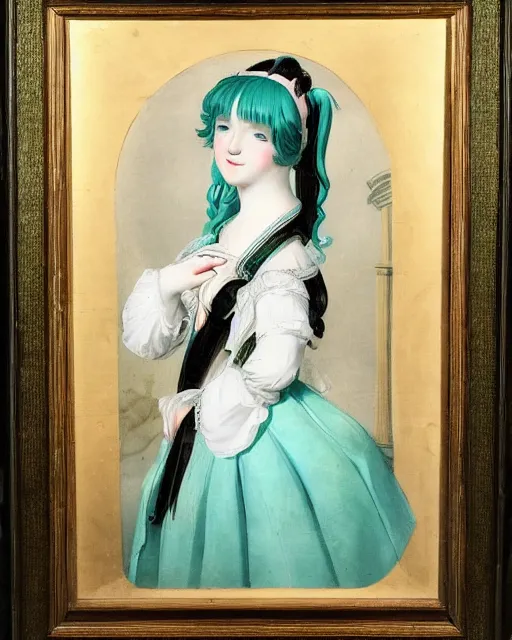 Th Century Romantic Painting Of Hatsune Miku Stable Diffusion Openart