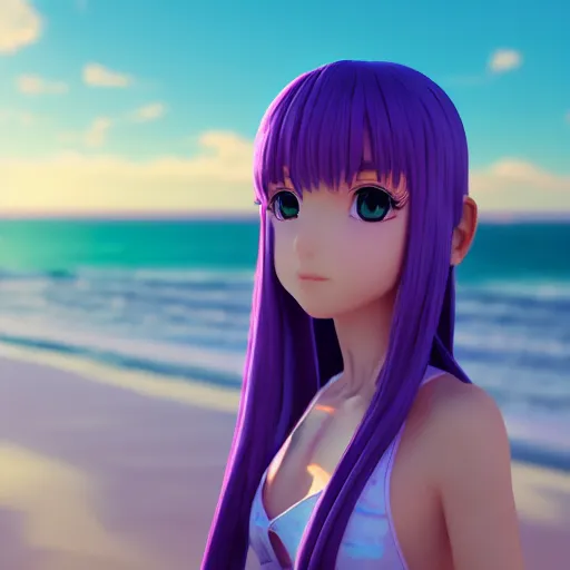 Petite Girl Render As A Very Beautiful D Anime Girl Stable