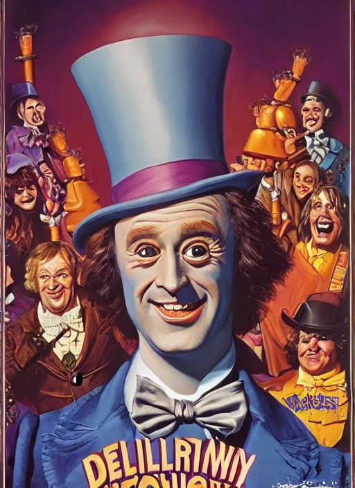 Portrait Of A Deliriously Happy Willy Wonka Stable