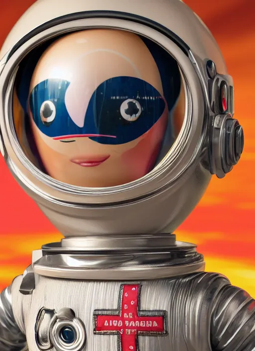 Closeup Profile Portrait Of Tin Toy Spacegirl Stable Diffusion Openart