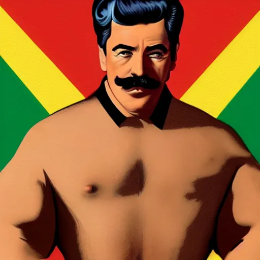 Lgbt Art Tom Of Finland Style Stalin In Billy Stable Diffusion