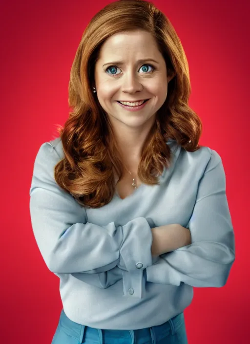 Hyperrealist Portrait Of Jenna Fischer As Pam Stable Diffusion Openart