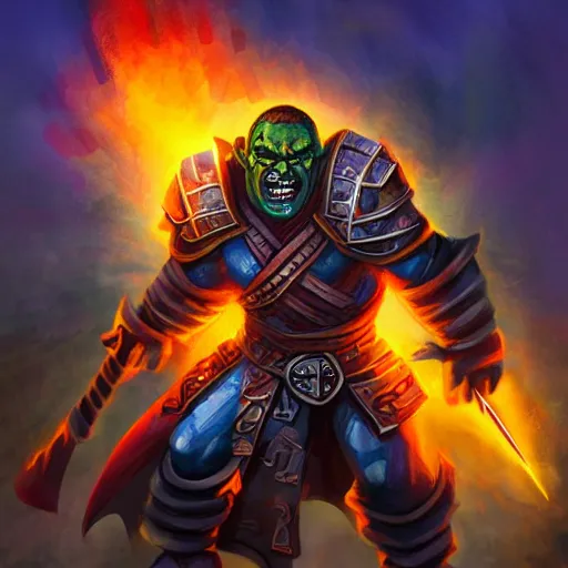 The Half Orc Paladin Charging Into The Frey Digital Stable