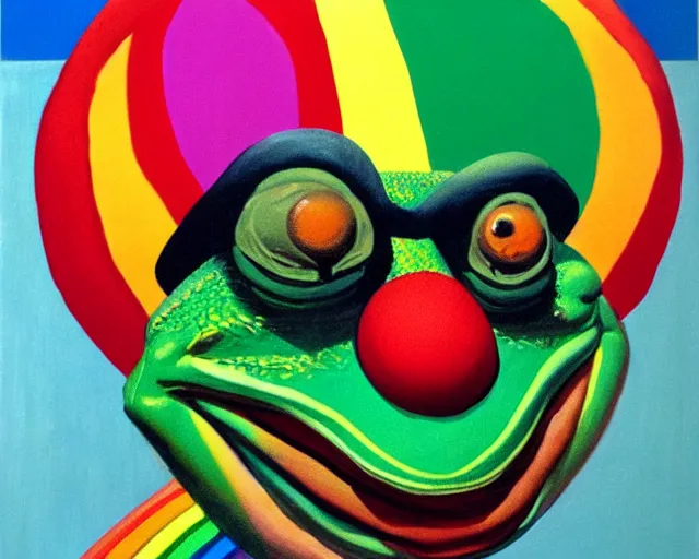 The Clown Frog King Welcomes You Clown World Painting Stable