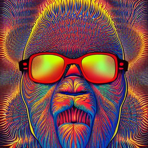 Sasquatch Bigfoot Wearing Sunglasses Hyper Stable