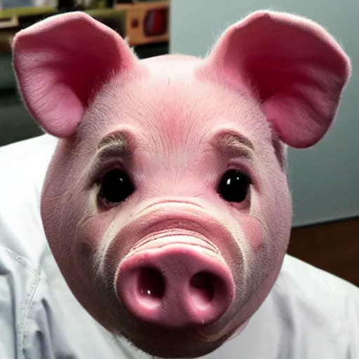 Inmate Wearing Cute Piglet Head Stable Diffusion OpenArt