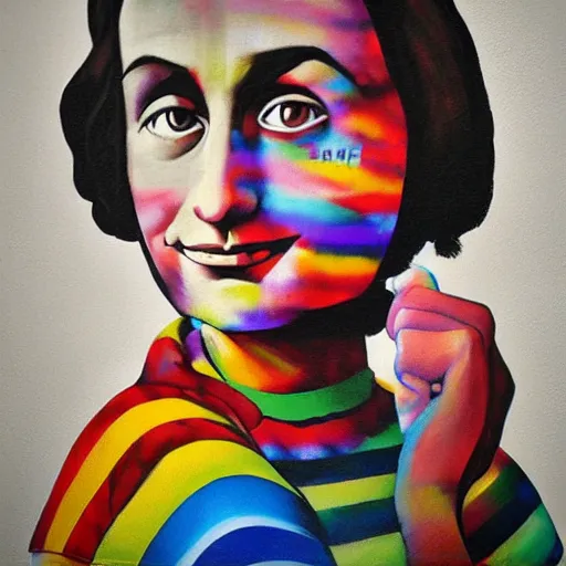 Anne Frank Artwork By Eduardo Kobra Stable Diffusion Openart