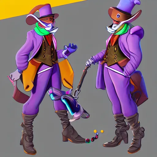 Willy Wonka Overwatch Hero Concept Character Trending Stable