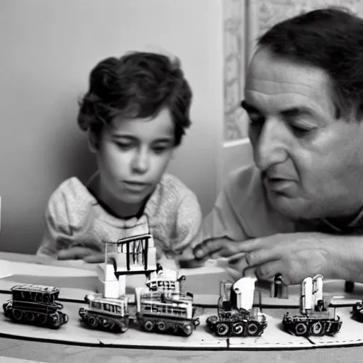 Spanish Alfredo Perez Rubalcaba Playing With Trains Stable Diffusion