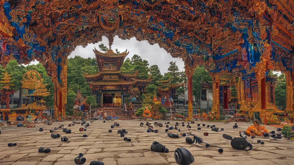 A Highly Detailed Realistic Photo Of A Buddhist Stable Diffusion