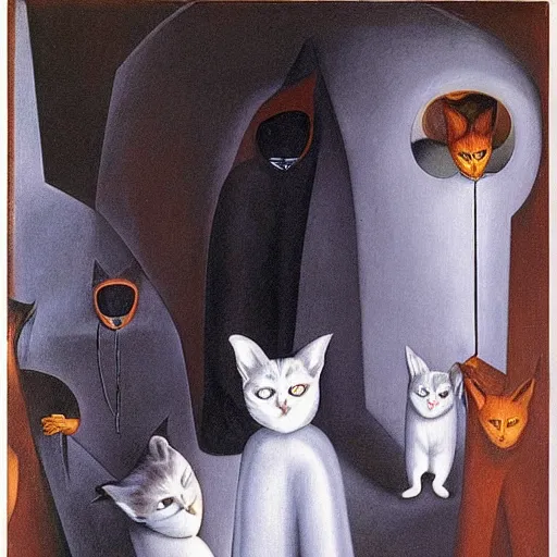 Cats By Remedios Varo Stable Diffusion