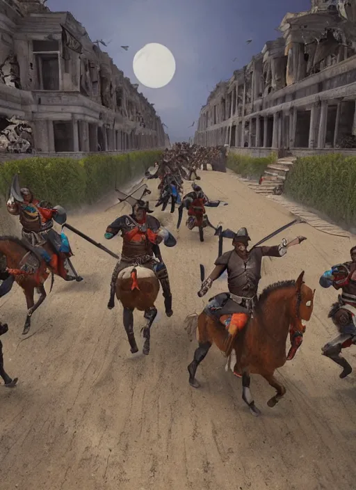 Rd Person Game Still Of A Ancient Mexico War In Stable