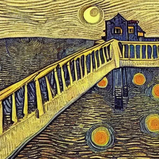 Mc Escher Style Artwork Painted By Van Gogh Stable Diffusion Openart