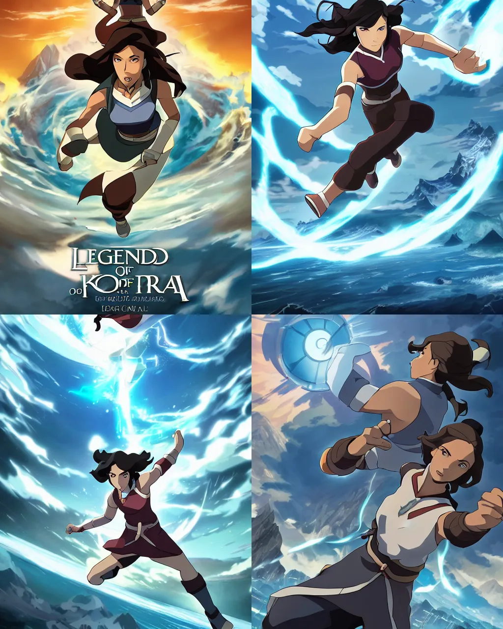 Legends Of Korra Key Visual Art Epic Digital Art Stable Diffusion