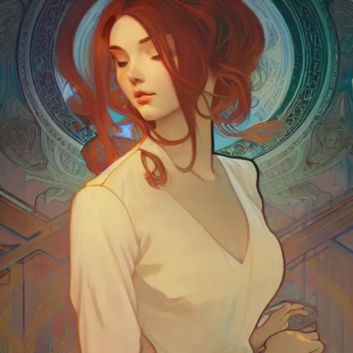 Virgo Ambient Lighting 4k Alphonse Mucha Lois Van Stable