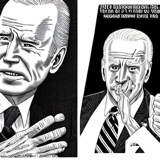 Joe Biden By Junji Ito Very Detailed Stable Diffusion OpenArt