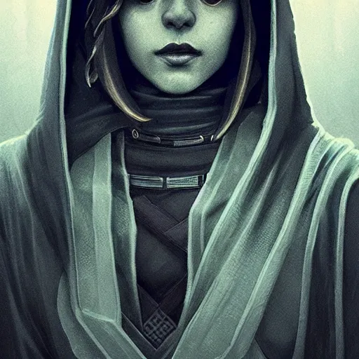 Germanic Irish Female Jedi Master Wearing The Stable Diffusion