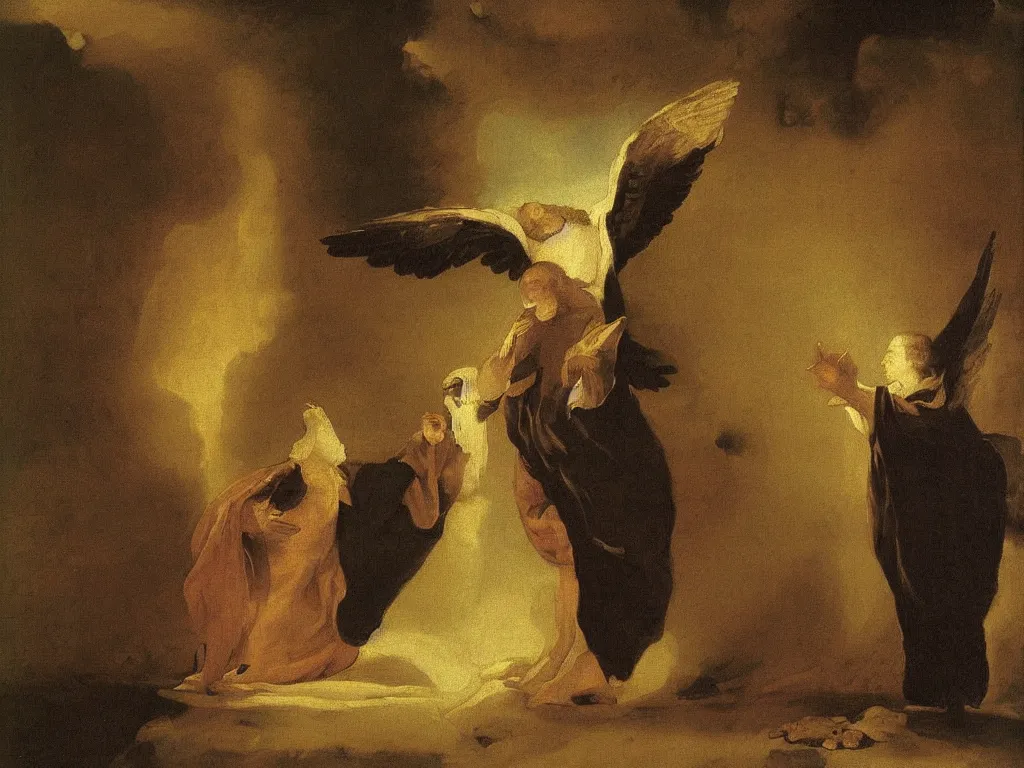 The Annunciation Oil Painting By Francisco Goya Stable Diffusion