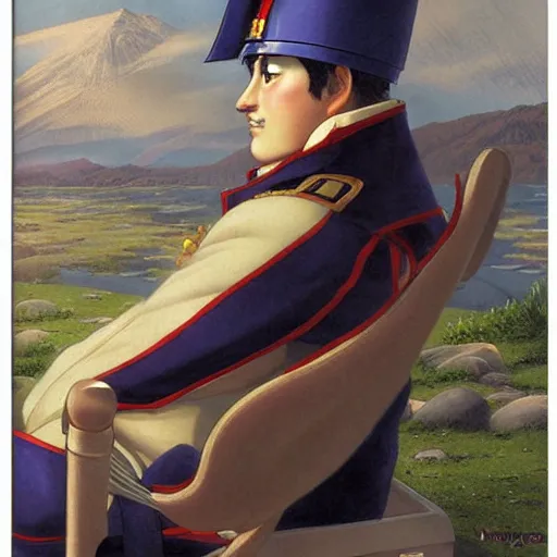 Anime Napoleon By Hasui Kawase By Richard Schmid Stable Diffusion