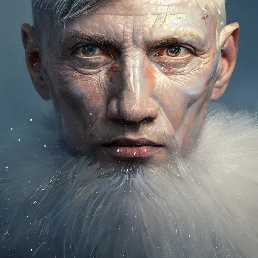 Intricate Five Star Frost King Facial Portrait By Stable Diffusion