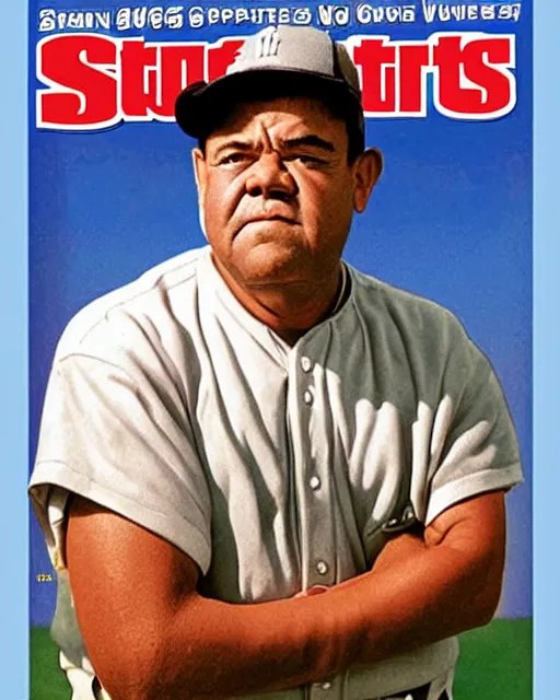 Babe Ruth On Cover Of Sports Illustrated Magazine Stable