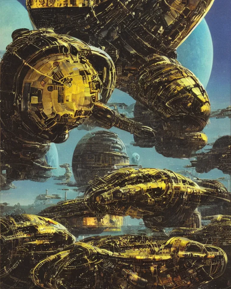 Vintage Scifi Book Cover 6 0 S By Chris Foss Bruce Stable