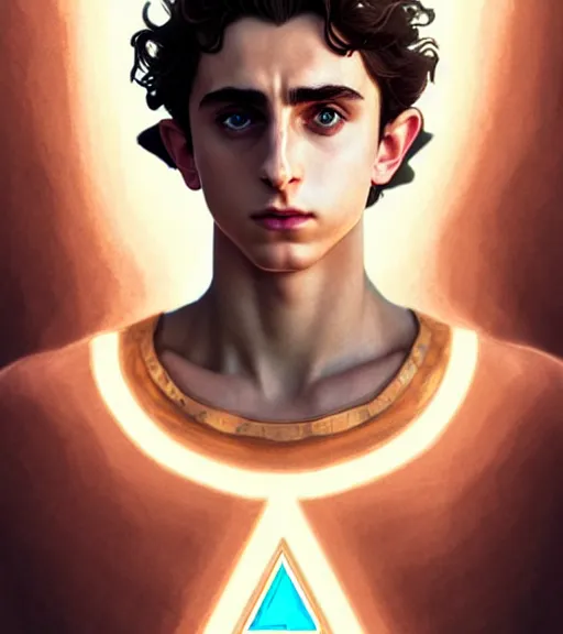 Timothee Chalamet In An Art Nouveau Style Manuscript Stable