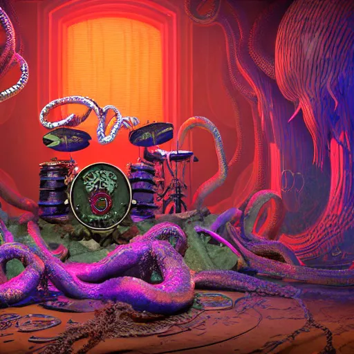 Dystopian Fantasy Undersea Rock Concert On Stage The Stable