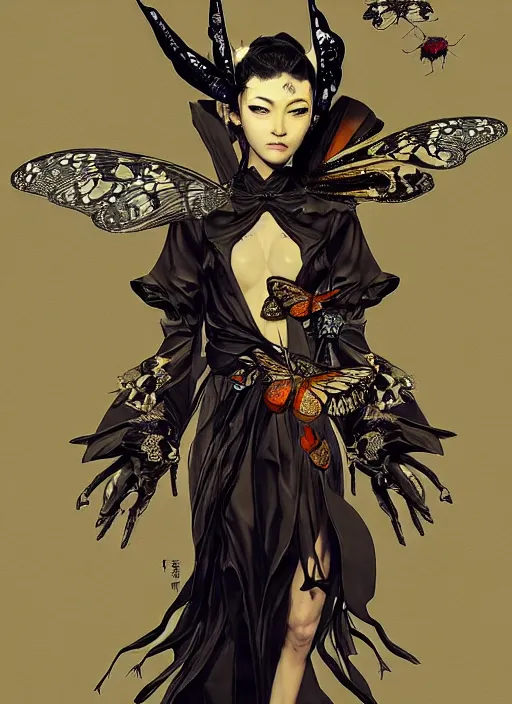 Portrait Of An Anthropomorphic Butterfly With Insect Stable Diffusion