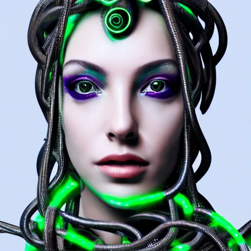 Portrait Of Medusa As A Seductive Beautiful Female Stable Diffusion