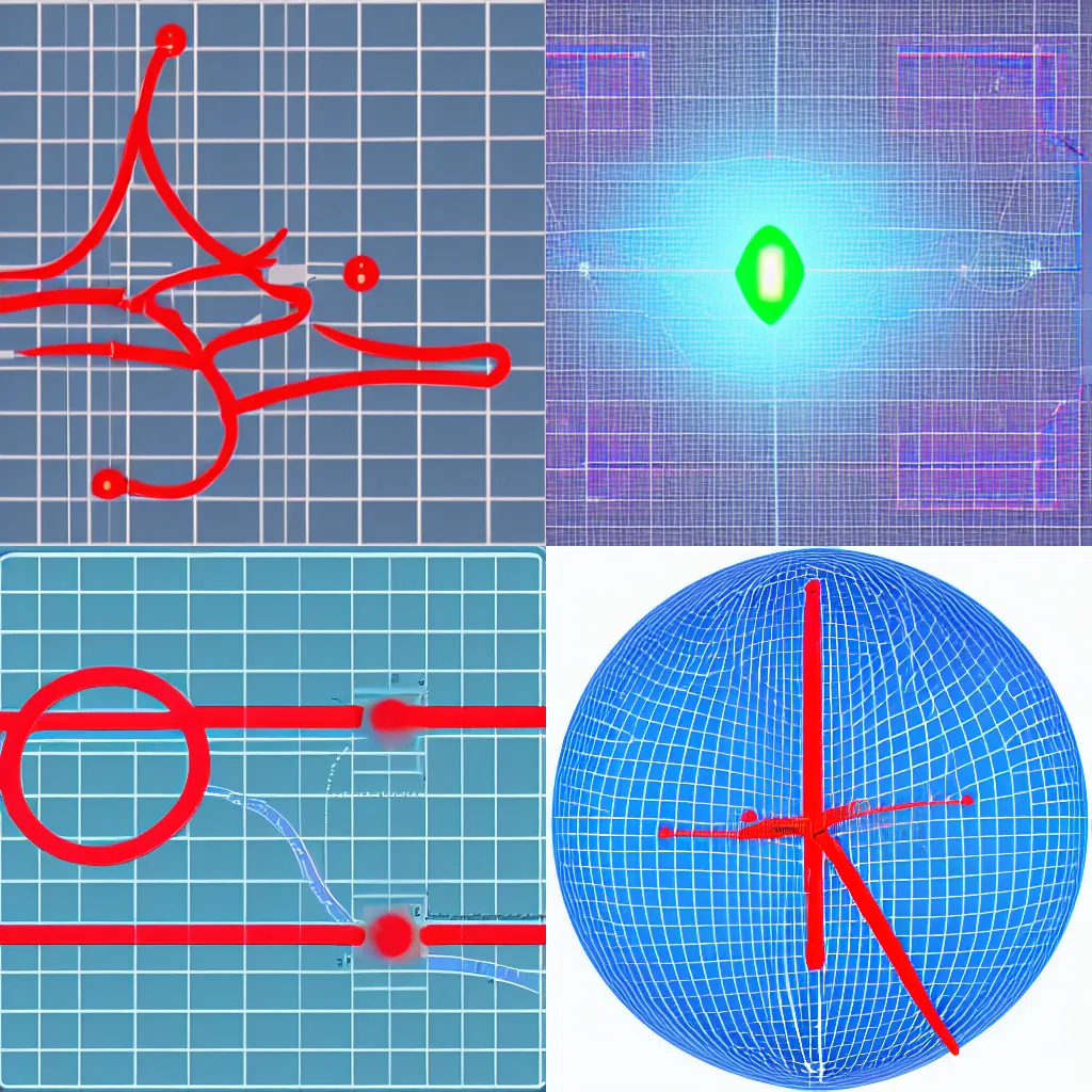 A Bézier curve illustration the control points are in Stable