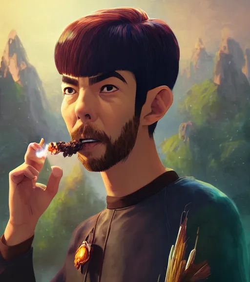 An Epic Fantasy Comic Book Style Portrait Painting Of Stable