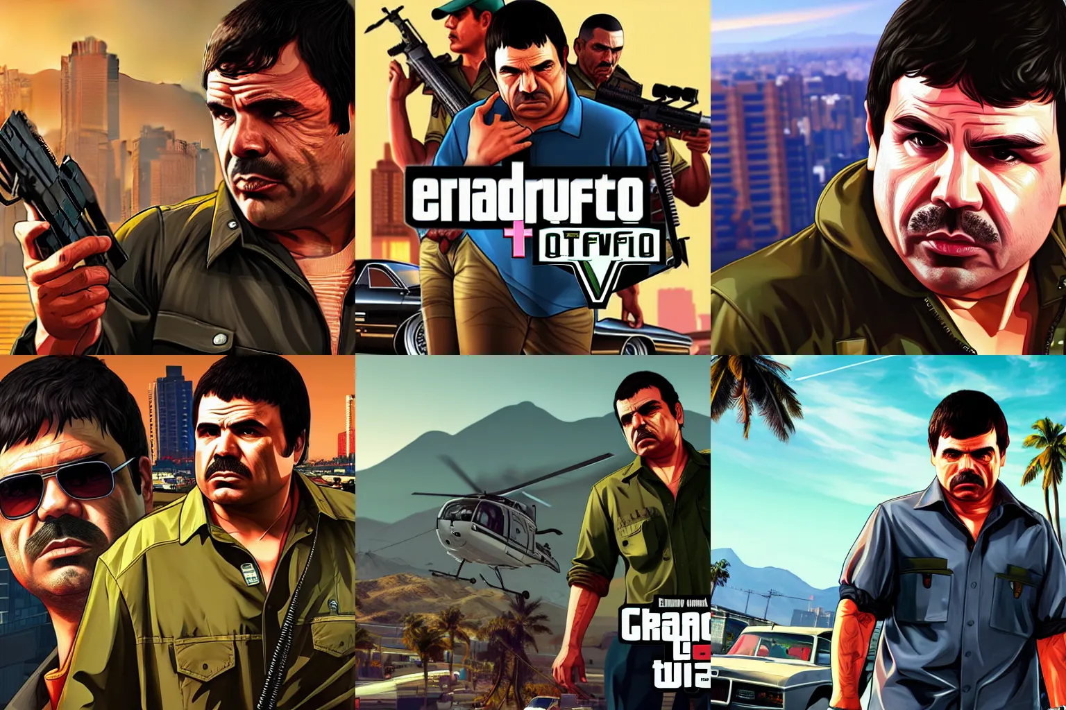 El Chapo In Grand Theft Auto 5 Cover Art Epic 4k Stable Diffusion