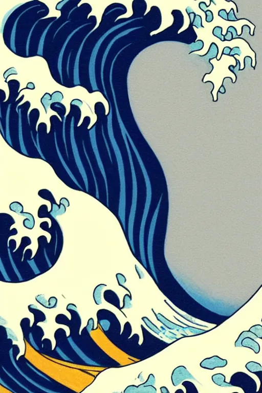 The Great Wave Off Kanagawa Highly Detailed Digital Stable