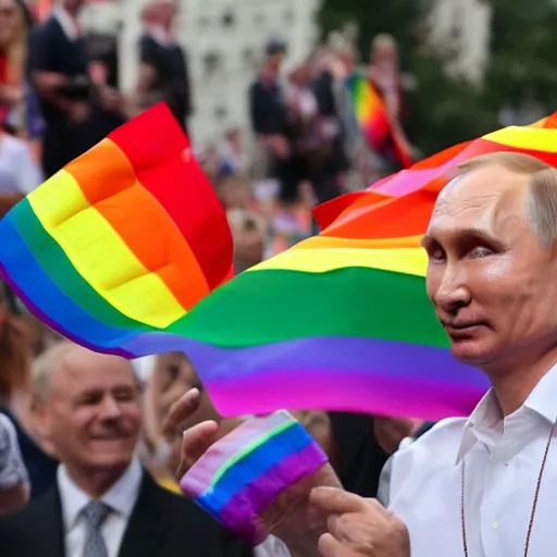 Putin Celebrating Gay Pride Stable Diffusion Openart