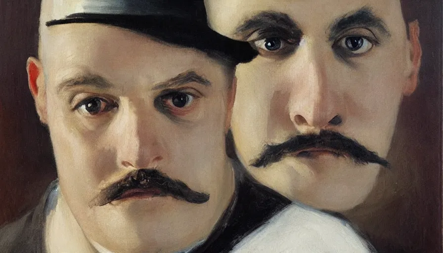 Painting By Borremans Hercules Poirot Detailed Stable Diffusion