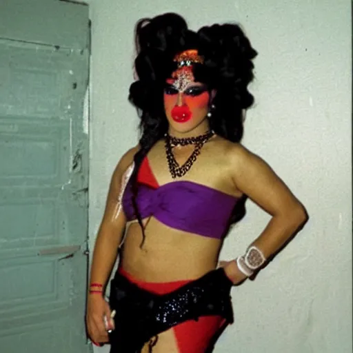 Vhs Footage Of A Chola Drag Queen Serving Cunt Stable Diffusion